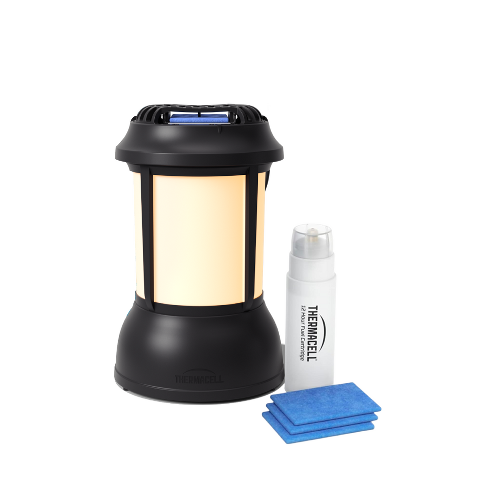 Thermacell Outdoor Mosquito Repeller Lantern with Light – 20 m² Protection, DEET-Free