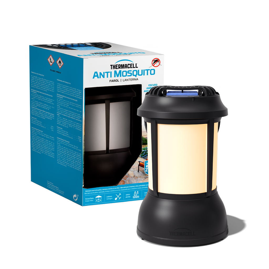 Thermacell Outdoor Mosquito Repeller Lantern with Light – 20 m² Protection, DEET-Free