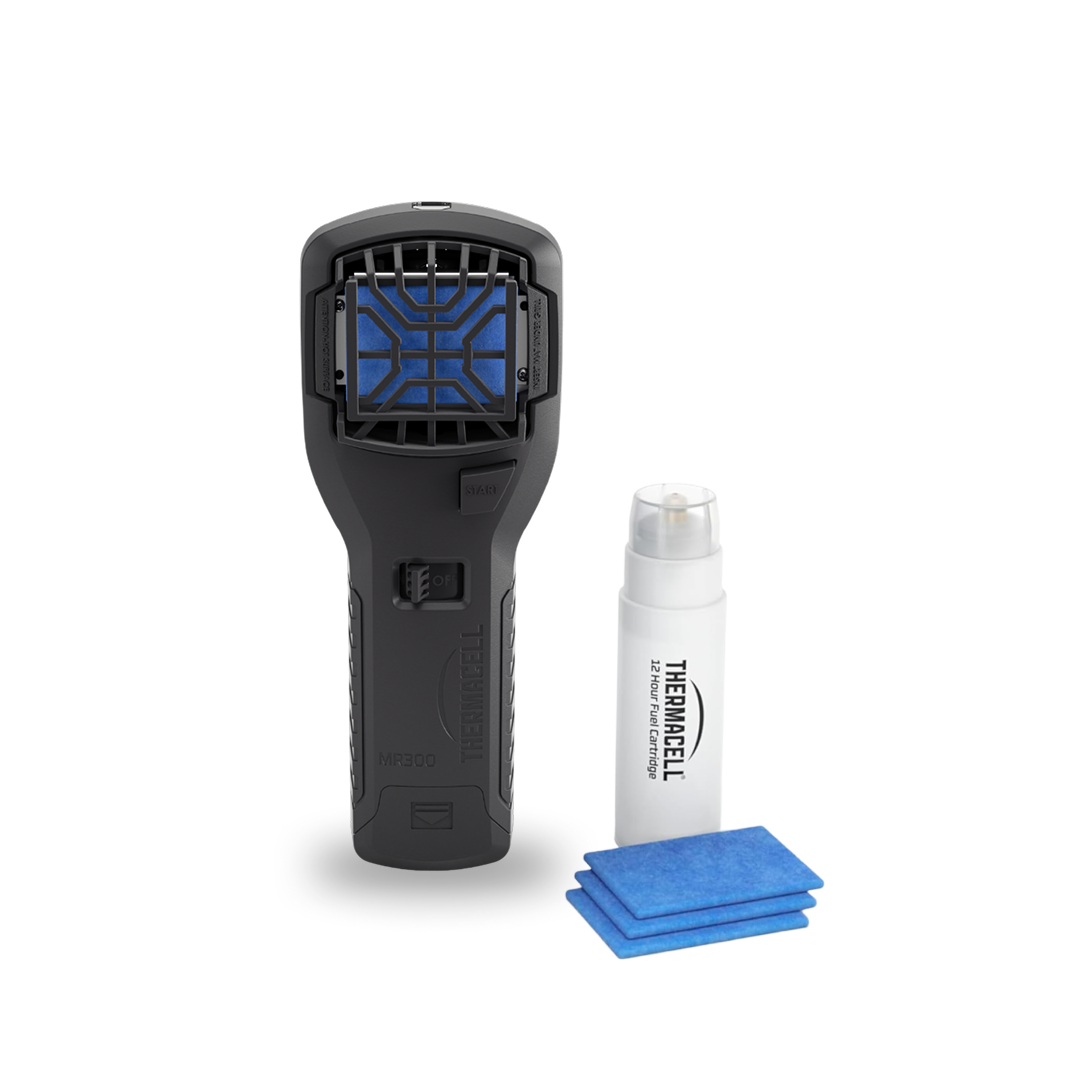 Difusor Anti-mosquitos Portátil para exterior (20m2, sem deet) Preto