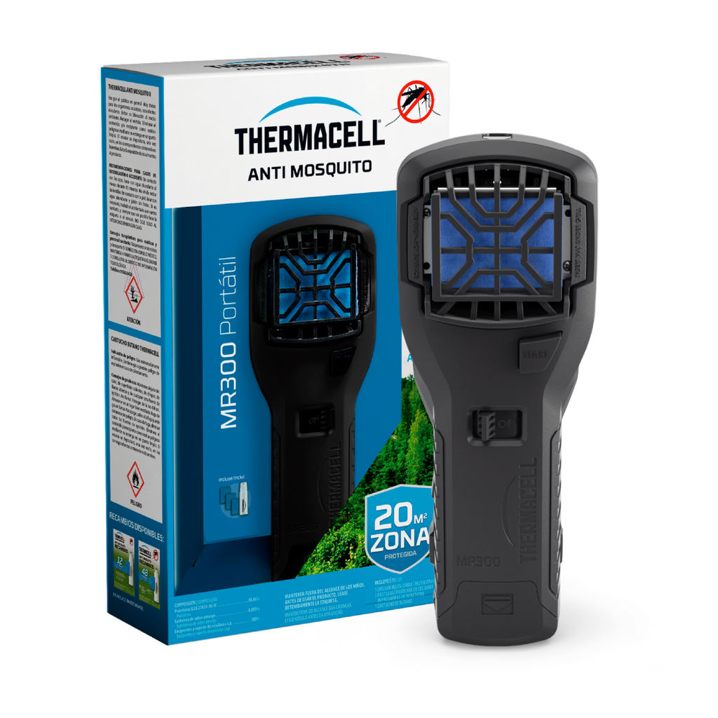 Difusor Anti-mosquitos Portátil para exterior (20m2, sem deet) Preto