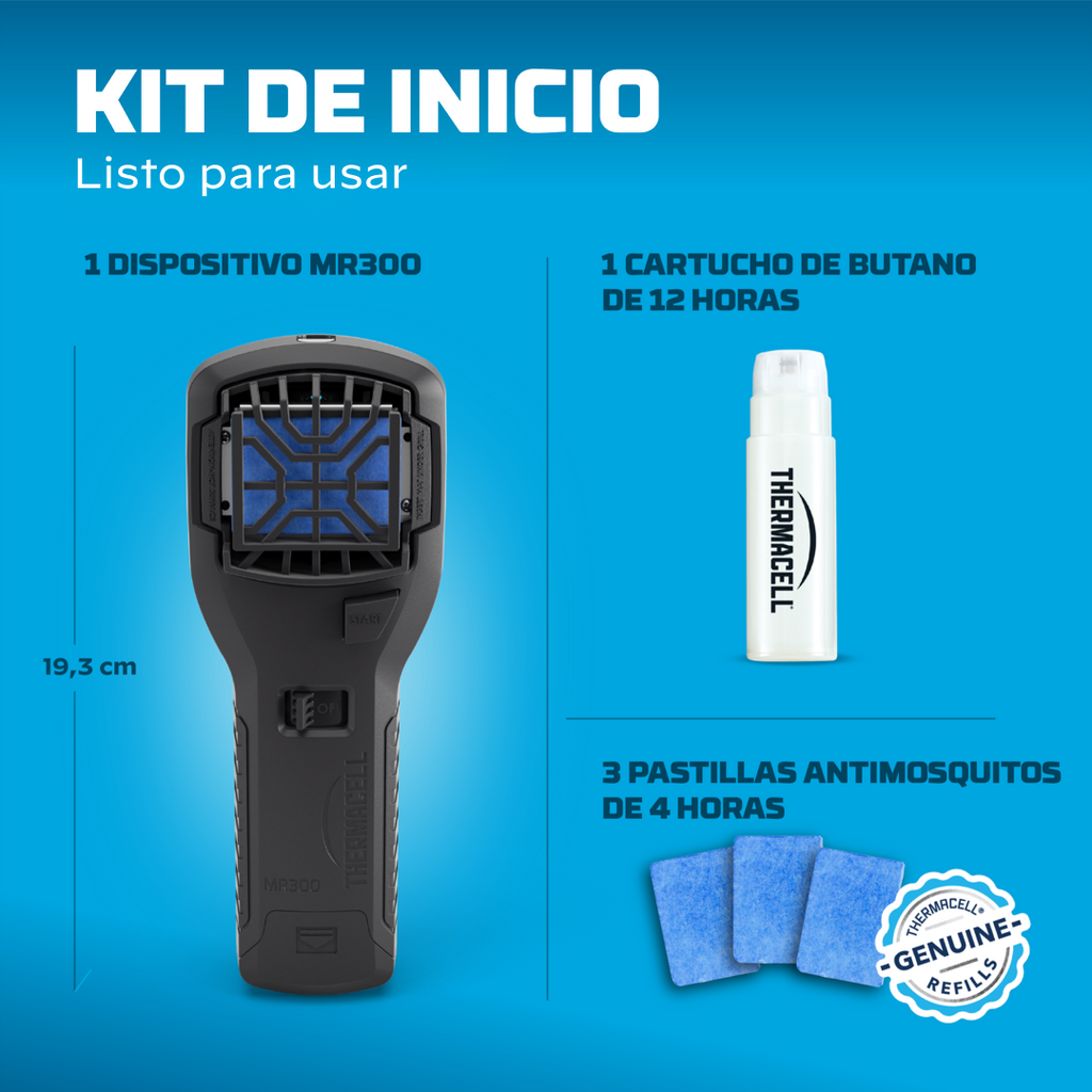 Difusor Anti-mosquitos Portátil para exterior (20m2, sem deet) Preto