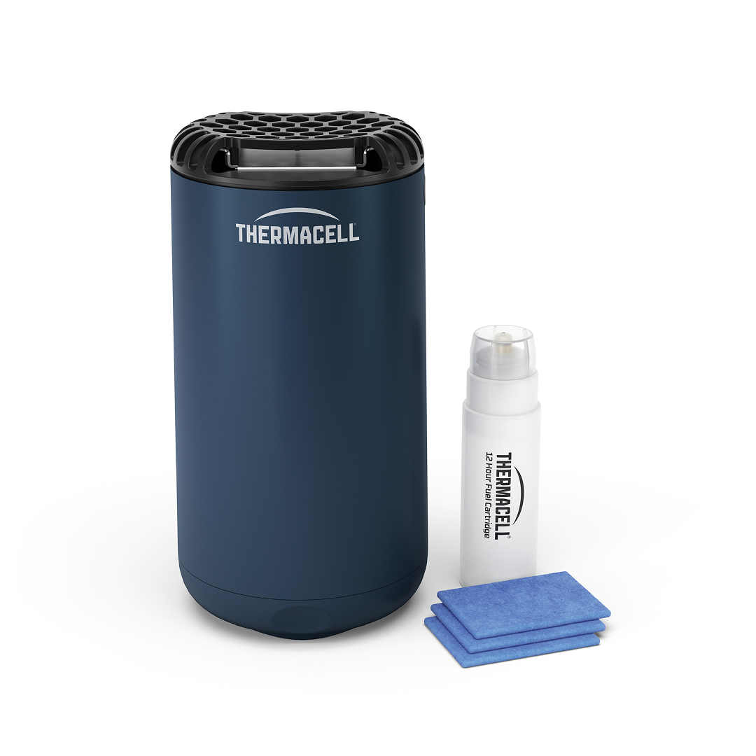 Difusor Anti-mosquitos para exterior (20m2, sem deet) Inclui Difusor + recargas, Azul-marinho